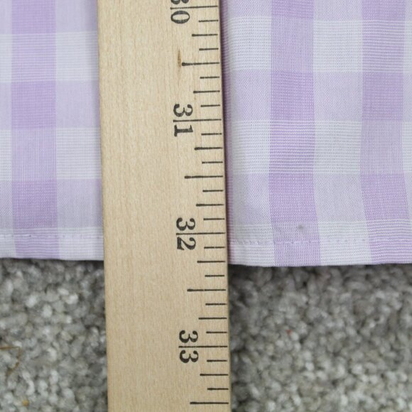 Banana Republic Shirt Men XL 17-17 1/2,  35/36 Purple Non-Iron Tailored Slim L/S - Picture 13 of 14